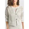 Derek Lam 10 Crosby Syvie Crochet Sequin Cardigan In White