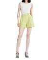 Derek Lam 10 Crosby Talulah High Waist Shorts In Celery In Green