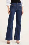 Derek Lam 10 Crosby Talwyn Horse Bit Hardware Bootcut Jeans In Blue