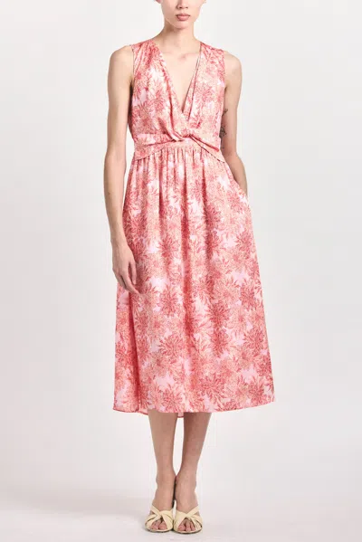 Derek Lam 10 Crosby Tamara Sleeveless Midi Dress In Pink