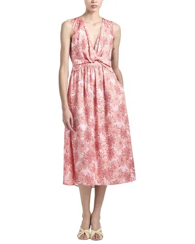 Derek Lam 10 Crosby Tamara Sleeveless Midi Dress In Pink