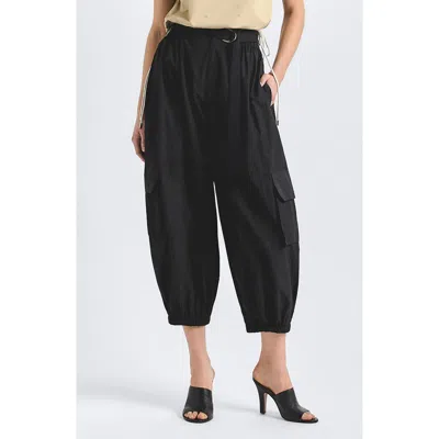 Derek Lam 10 Crosby Tamsin Crop Cargo Pants In Black