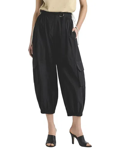 Derek Lam 10 Crosby Tamsin Poplin Balloon Cargo Pant In Black