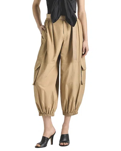 Derek Lam 10 Crosby Tamsin Poplin Balloon Cargo Pant In Brown