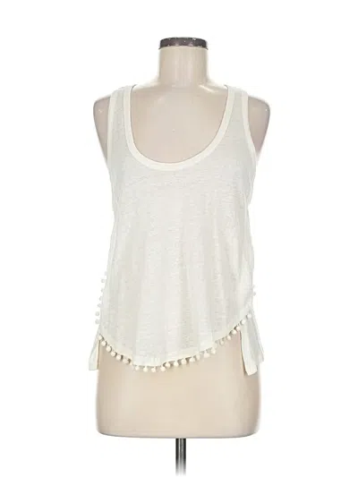 Pre-owned Derek Lam 10 Crosby Tank Top Ivory Halter Neckline Tops In White