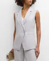 DEREK LAM 10 CROSBY TAYLOR LONGLINE SUITING VEST