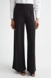 Derek Lam 10 Crosby Tempset Pleated Wide Leg Pants In Black