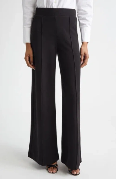 Derek Lam 10 Crosby Tempset Pleated Wide Leg Pants In Black