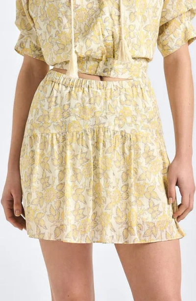 Derek Lam 10 Crosby Thalina Voile Miniskirt In Yellow