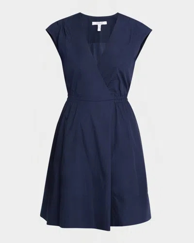 Derek Lam 10 Crosby Tia Mini Shirtdress In Night Sky