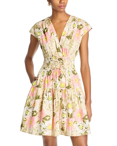 DEREK LAM 10 CROSBY TORA FLORAL MINI DRESS - EXCLUSIVE