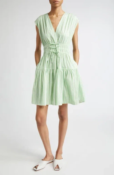 DEREK LAM 10 CROSBY DEREK LAM 10 CROSBY TORA STRIPE POPLIN SUNDRESS