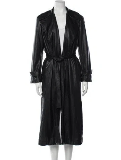 Pre-owned Derek Lam 10 Crosby Trench Coat In Black