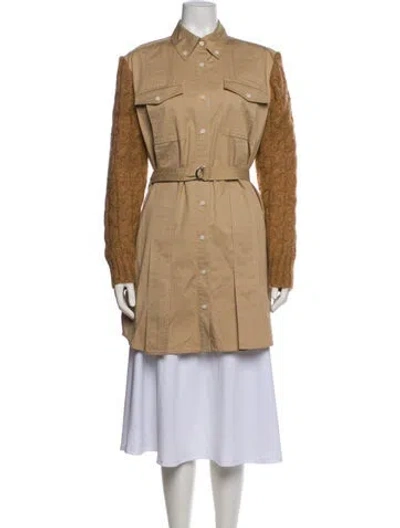 Pre-owned Derek Lam 10 Crosby Trench Coat In Neutral