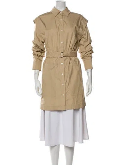Pre-owned Derek Lam 10 Crosby Trench Coat W/ Tags In Brown