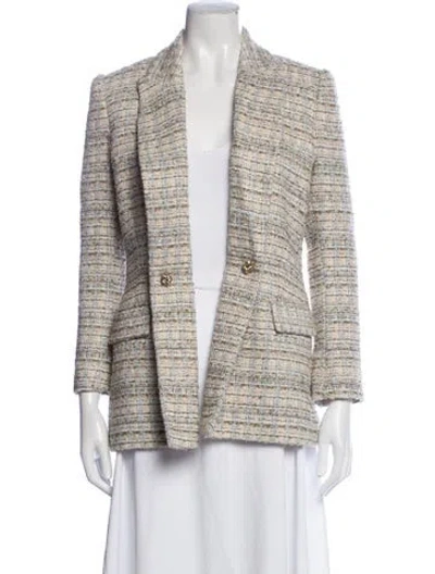 Pre-owned Derek Lam 10 Crosby Tweed Pattern Blazer In Neutrals