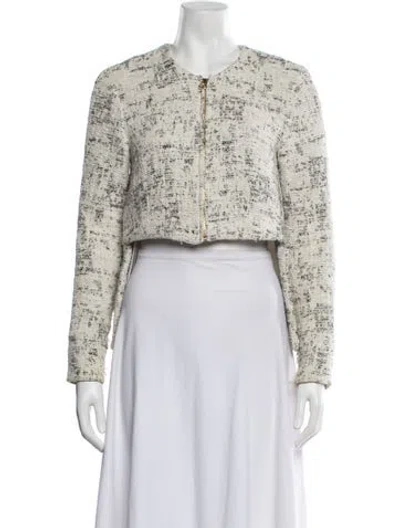 Pre-owned Derek Lam 10 Crosby Tweed Pattern Jacket In Neutrals