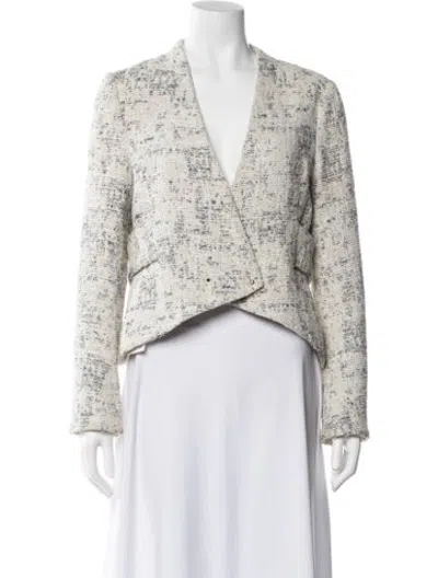 Pre-owned Derek Lam 10 Crosby Tweed Pattern Jacket In Neutrals