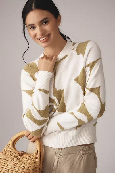 Derek Lam 10 Crosby U200b Antoine Intarsia Crew-neck Sweater In White