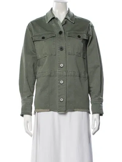 Pre-owned Derek Lam 10 Crosby Utility Jacket In Green