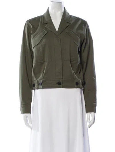 Pre-owned Derek Lam 10 Crosby Utility Jacket In Green