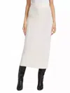 Derek Lam 10 Crosby Valentin Cable Knit Skirt In Blanc In White
