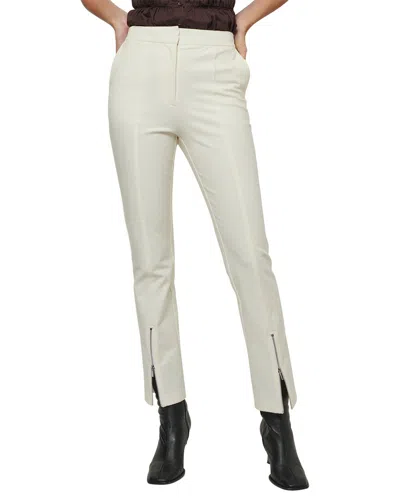 Derek Lam 10 Crosby Van Cropped Zipper Pant In White