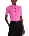 Derek Lam 10 Crosby Violette Mock-neck Cashmere Sweater In Macron