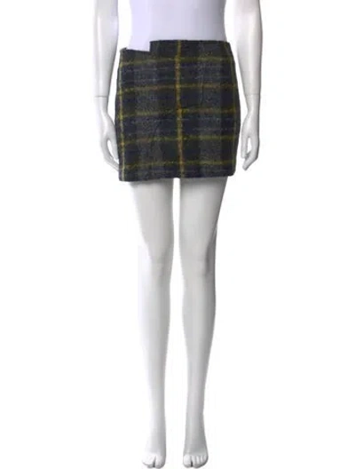 Pre-owned Derek Lam 10 Crosby Virgin Wool Mini Skirt In Gray
