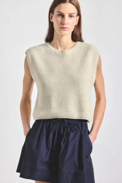Derek Lam 10 Crosby Vivienne Sleeveless Sweater In Neutral