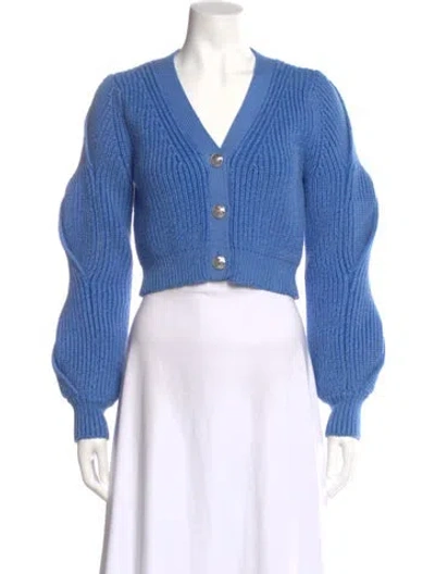 Pre-owned Derek Lam 10 Crosby V-neck Sweater In Blue