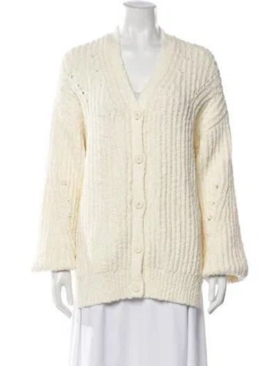 Pre-owned Derek Lam 10 Crosby V-neck Sweater In Neutral