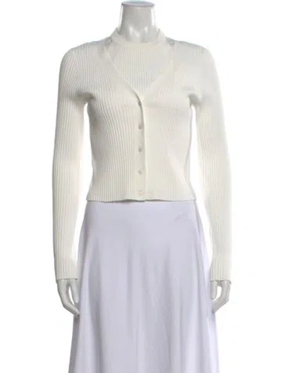 Pre-owned Derek Lam 10 Crosby V-neck Sweater In Neutral