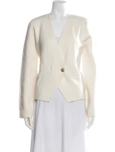 Pre-owned Derek Lam 10 Crosby V-neck Sweater W/ Tags In Neutral