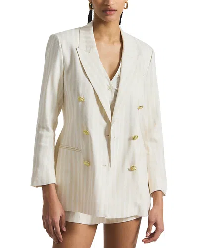 Derek Lam 10 Crosby Walter Double Breasted Jacket In White