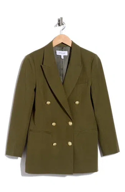 Derek Lam 10 Crosby Walter Double Breasted Jacket In Green