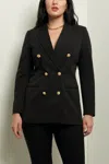 Derek Lam 10 Crosby Walter Double Breasted Jacket In Midnight