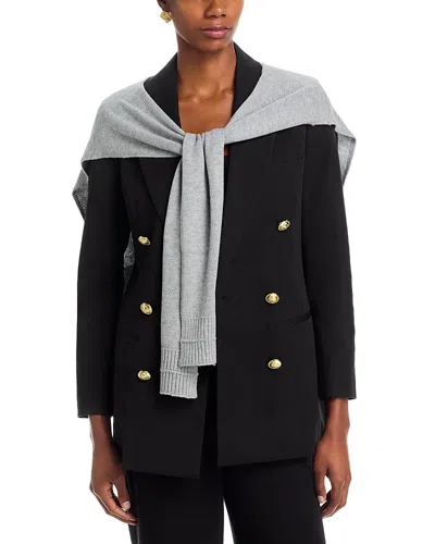 Derek Lam 10 Crosby Walter Double Breasted Jacket With Shrug In Black