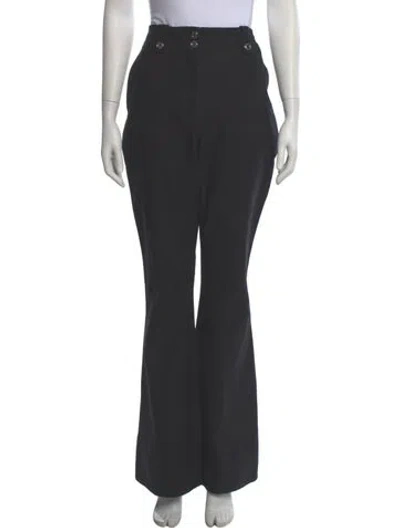 Pre-owned Derek Lam 10 Crosby Wide Leg Pants In Black