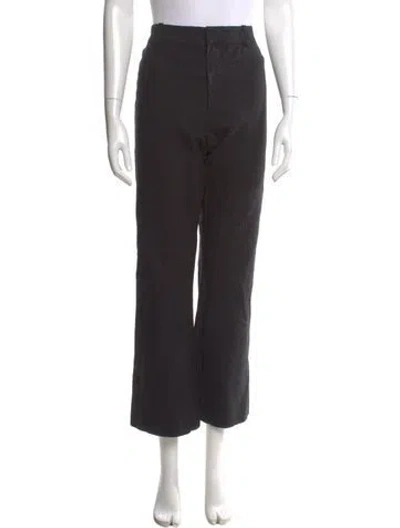 Pre-owned Derek Lam 10 Crosby Wide Leg Pants In Black