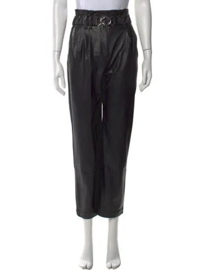 Pre-owned Derek Lam 10 Crosby Wide Leg Pants In Black