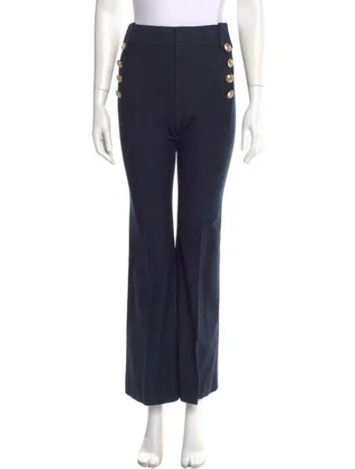 Pre-owned Derek Lam 10 Crosby Wide Leg Pants In Blue