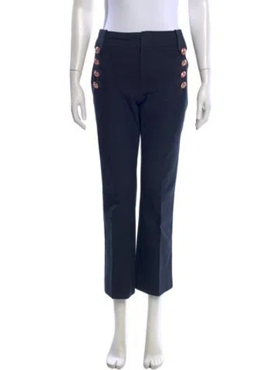 Pre-owned Derek Lam 10 Crosby Wide Leg Pants In Blue