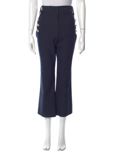 Pre-owned Derek Lam 10 Crosby Wide Leg Pants In Blue