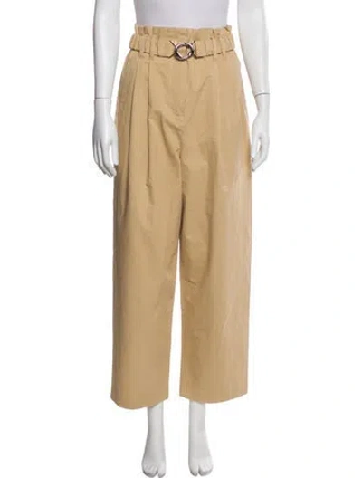 Pre-owned Derek Lam 10 Crosby Wide Leg Pants In Neutral