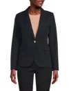 Derek Lam 10 Crosby Women's Allie Peak Lapel Blazer In Midnight