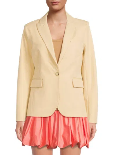 Derek Lam 10 Crosby Women's Allie Single Breasted Blazer In Khaki