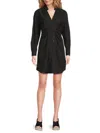 Derek Lam 10 Crosby Women's Beverly Button-front Shirtdress In Black
