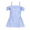 Derek Lam 10 Crosby Women's Blue Off The Shoulder Blouse In Blue