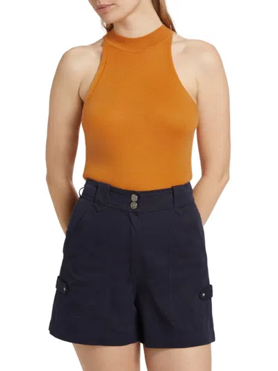 Derek Lam 10 Crosby Women's Cashmere Sleeveless Tank In Caramel